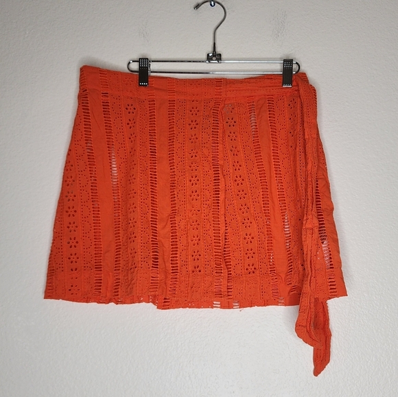 Free People x Damson Madder Fiji Mini Wrap Skirt 10 - Picture 3 of 10